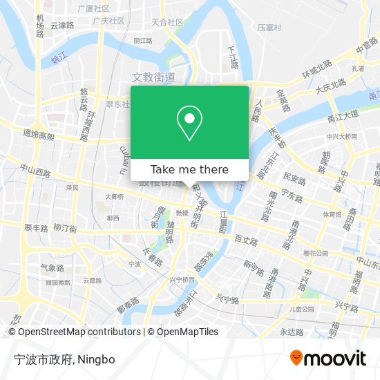 宁波市政府 map