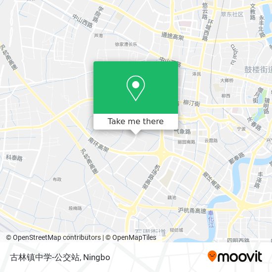 古林镇中学-公交站 map