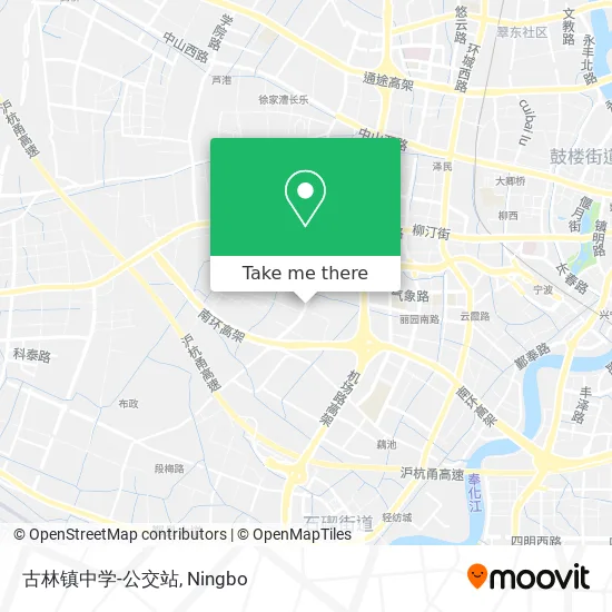 古林镇中学-公交站 map