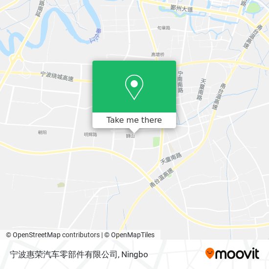 宁波惠荣汽车零部件有限公司 map