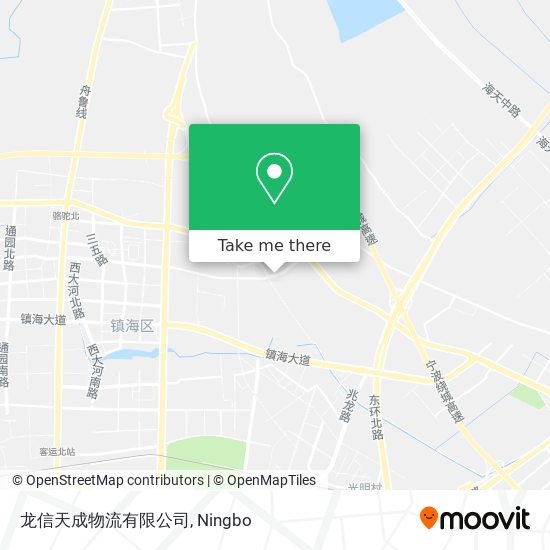 龙信天成物流有限公司 map