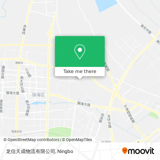 龙信天成物流有限公司 map
