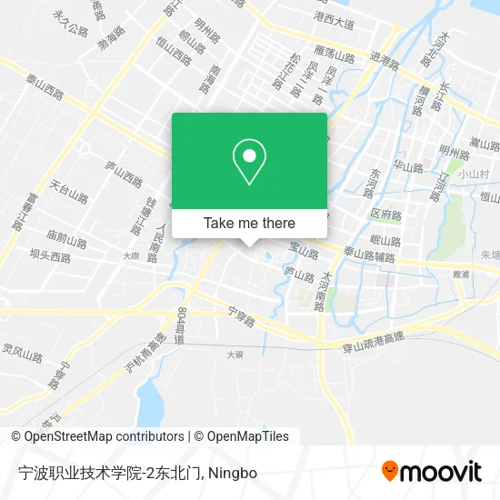宁波职业技术学院-2东北门 map