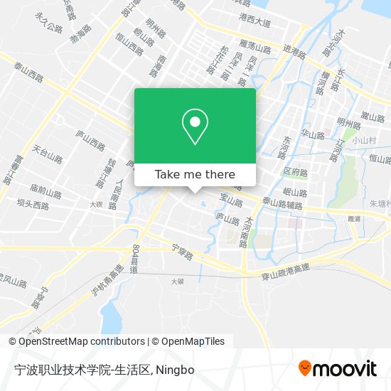 宁波职业技术学院-生活区 map