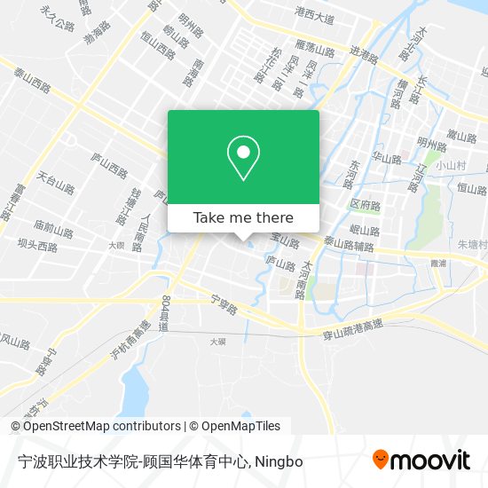 宁波职业技术学院-顾国华体育中心 map