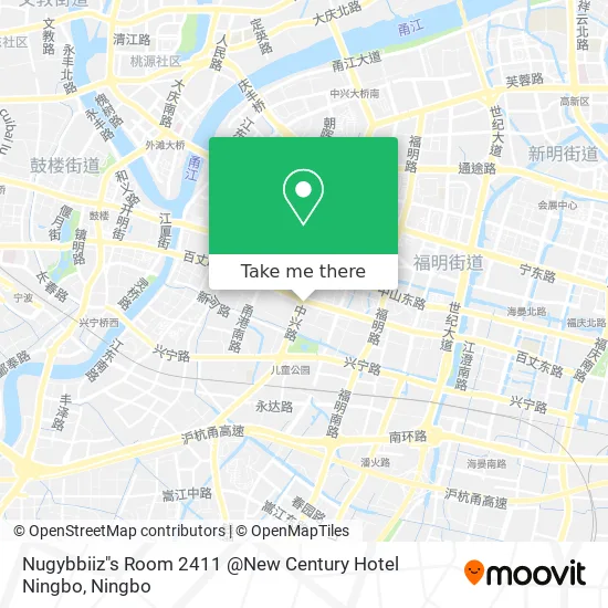 Nugybbiiz"s Room 2411 @New Century Hotel Ningbo map