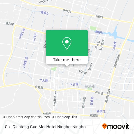 Cixi Qiantang Guo Mai Hotel Ningbo map