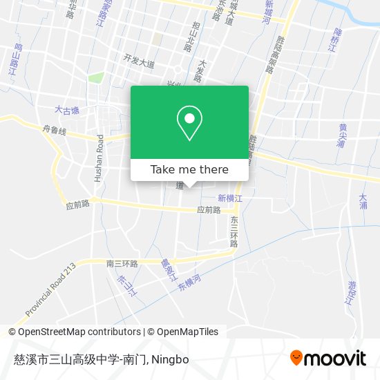 慈溪市三山高级中学-南门 map