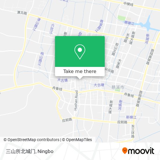 三山所北城门 map