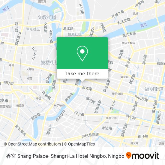 香宮 Shang Palace- Shangri-La Hotel Ningbo map