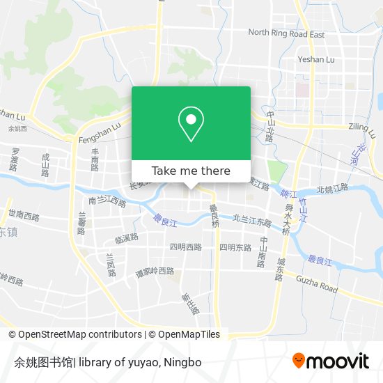 余姚图书馆| library of yuyao map