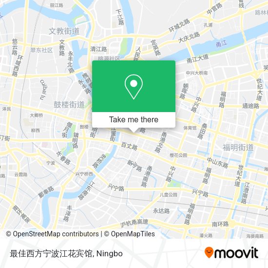 最佳西方宁波江花宾馆 map