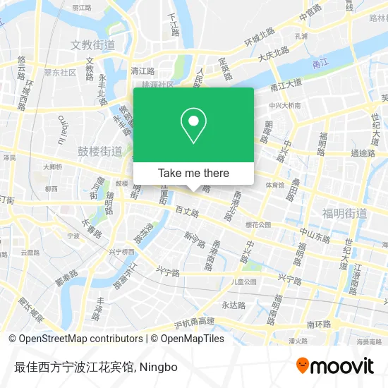 最佳西方宁波江花宾馆 map
