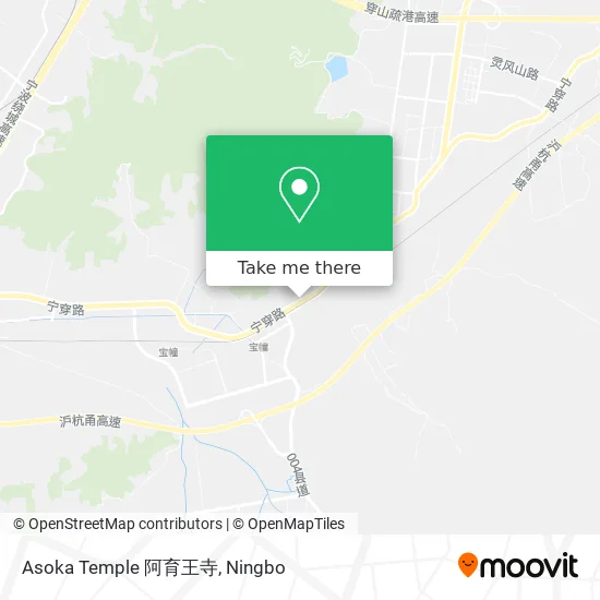 Asoka Temple 阿育王寺 map