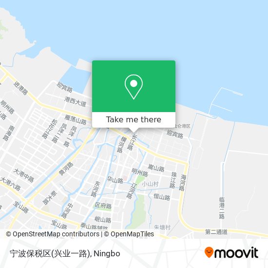 宁波保税区(兴业一路) map
