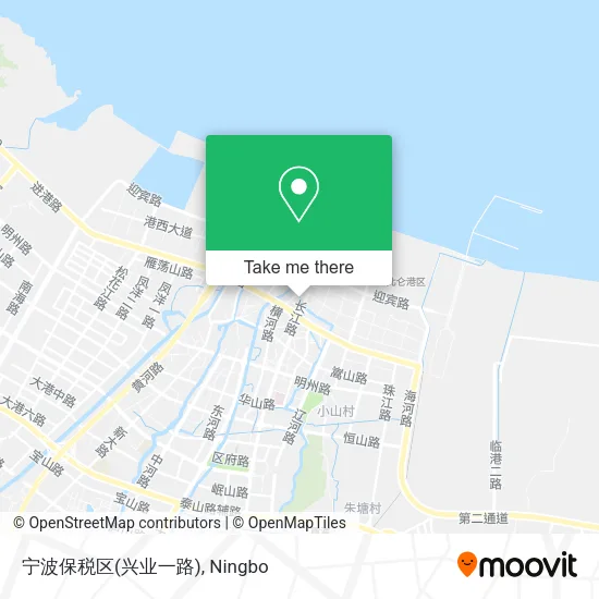 宁波保税区(兴业一路) map