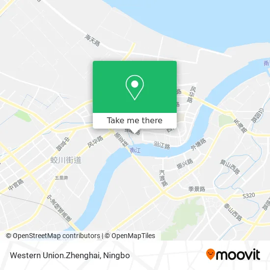 Western Union.Zhenghai map