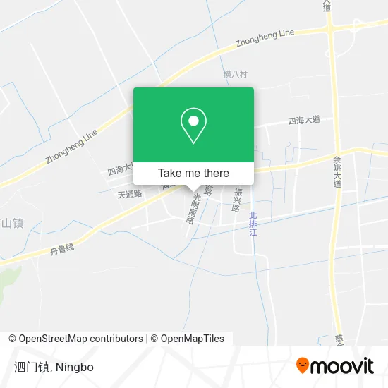 泗门镇 map