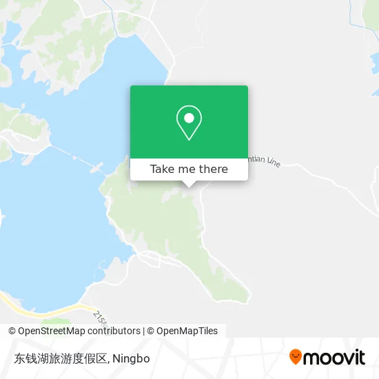 东钱湖旅游度假区 map