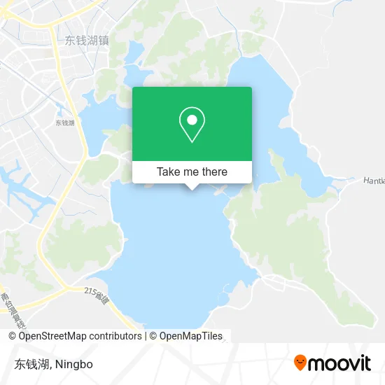 东钱湖 map