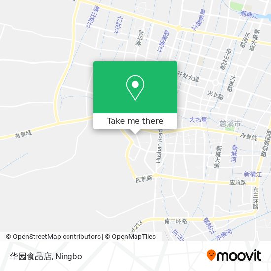 华园食品店 map