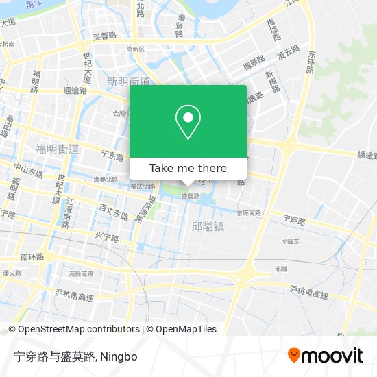 宁穿路与盛莫路 map