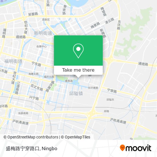 盛梅路宁穿路口 map