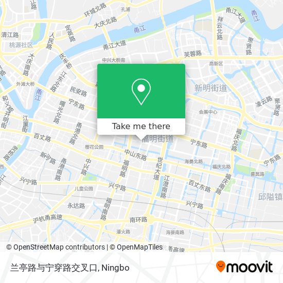 兰亭路与宁穿路交叉口 map