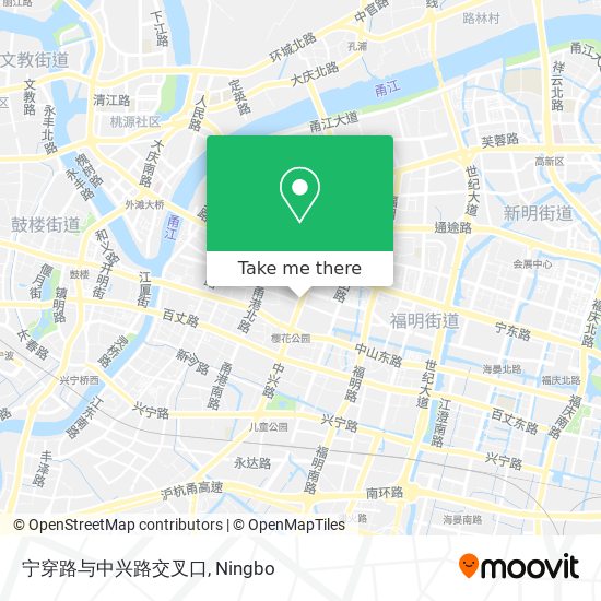 宁穿路与中兴路交叉口 map