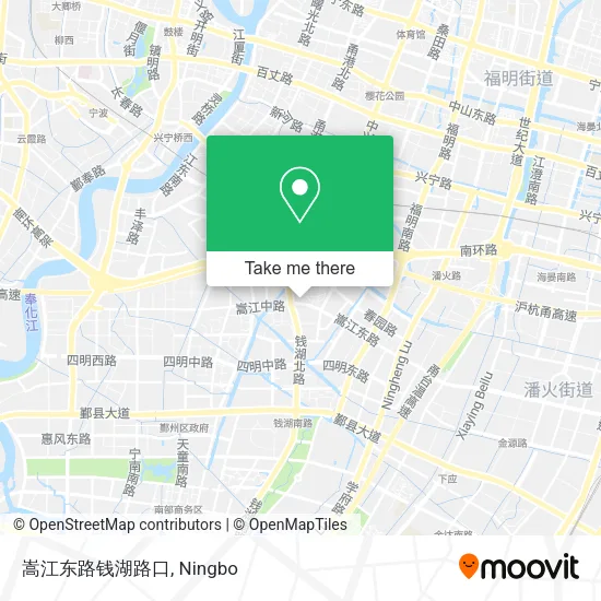 嵩江东路钱湖路口 map