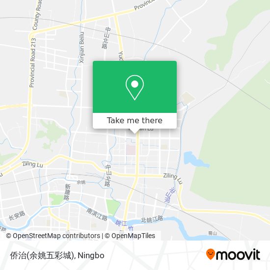 侨治(余姚五彩城) map