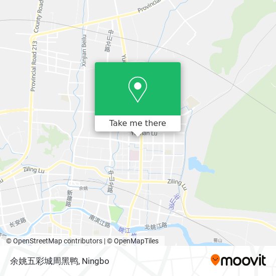 余姚五彩城周黑鸭 map