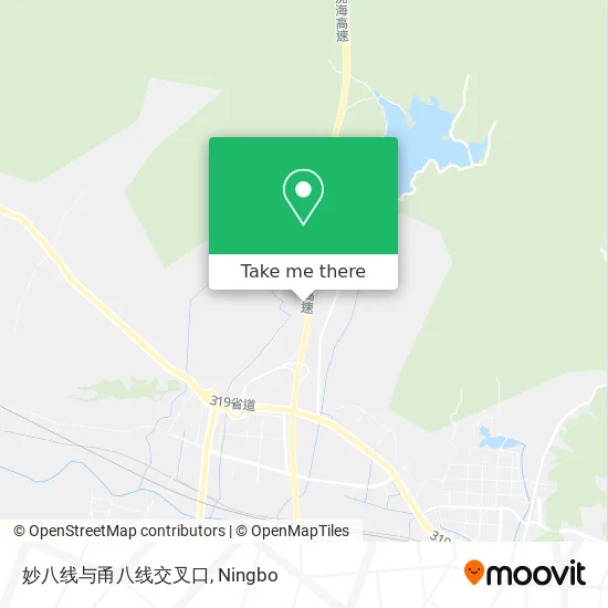 妙八线与甬八线交叉口 map