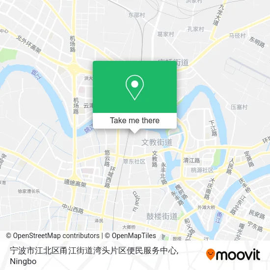 宁波市江北区甬江街道湾头片区便民服务中心 map