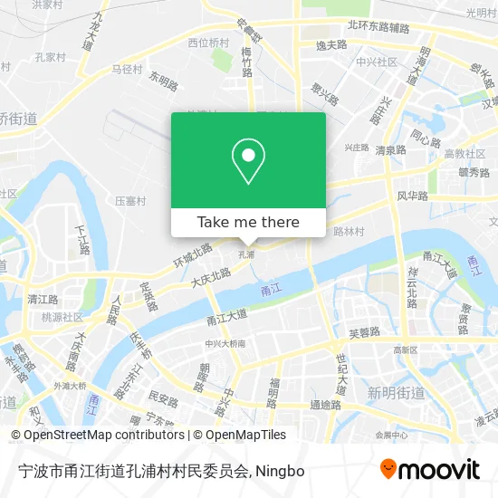 宁波市甬江街道孔浦村村民委员会 map