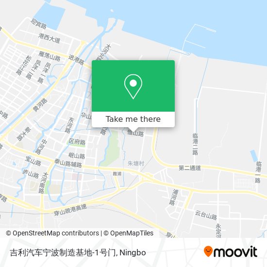 吉利汽车宁波制造基地-1号门 map