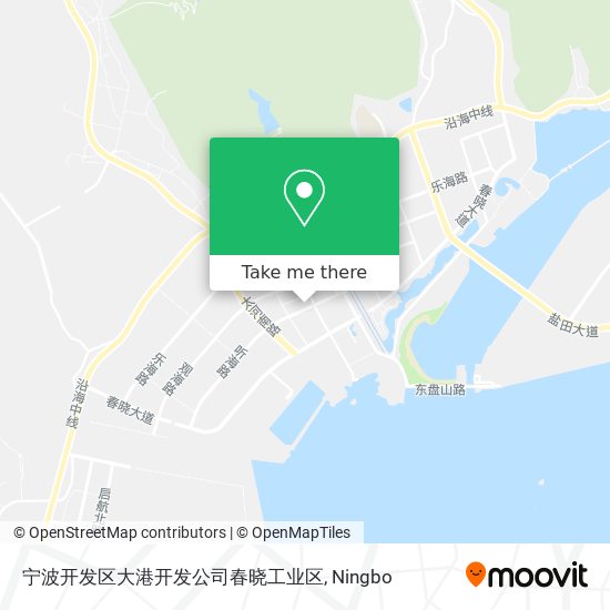 宁波开发区大港开发公司春晓工业区 map