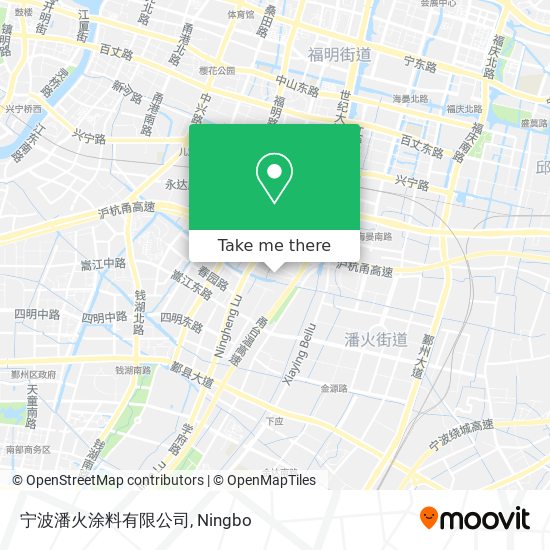 宁波潘火涂料有限公司 map