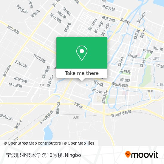 宁波职业技术学院10号楼 map