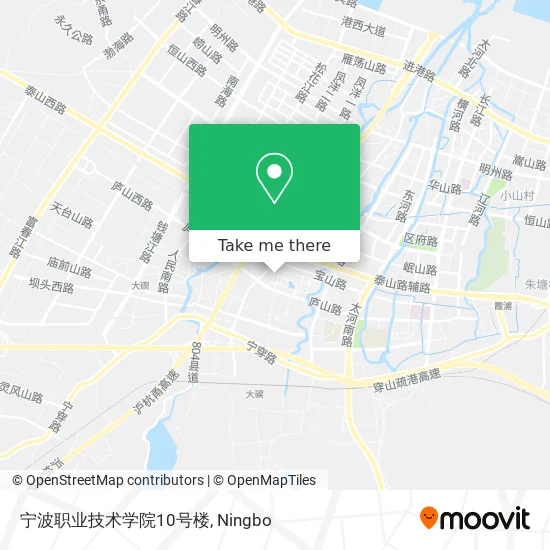 宁波职业技术学院10号楼 map