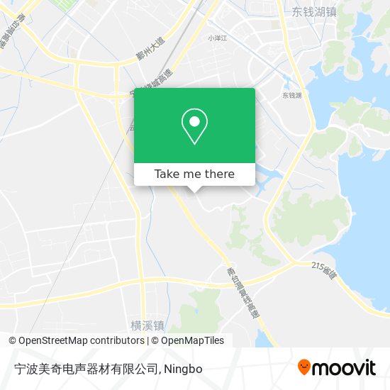 宁波美奇电声器材有限公司 map