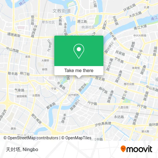 天封塔 map