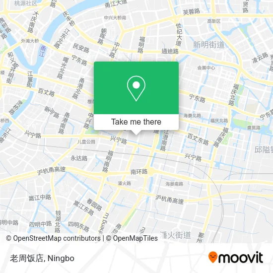 老周饭店 map