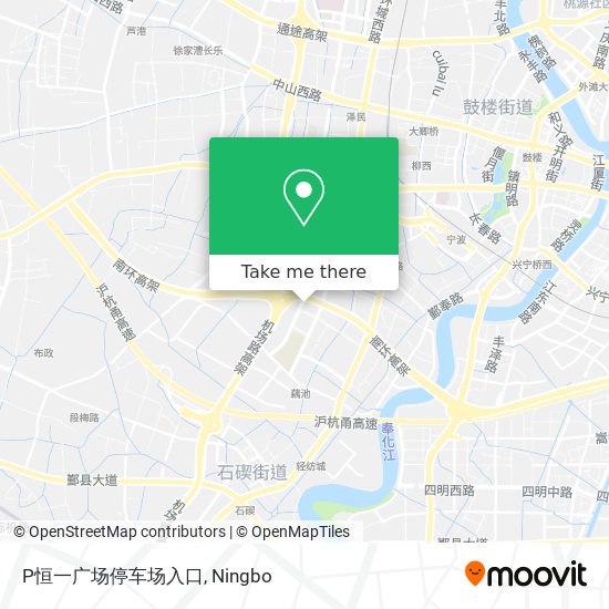 P恒一广场停车场入口 map