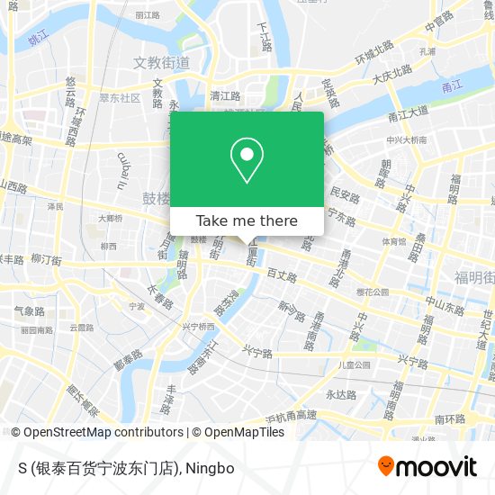 S (银泰百货宁波东门店) map
