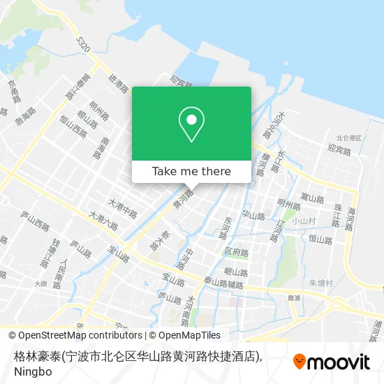 格林豪泰(宁波市北仑区华山路黄河路快捷酒店) map
