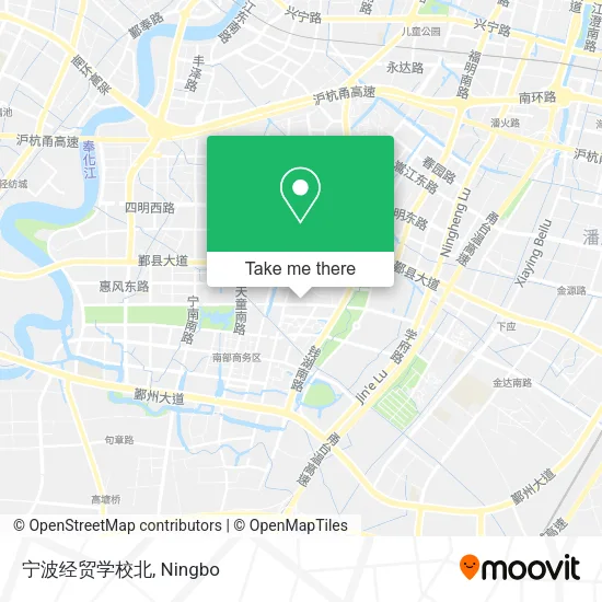 宁波经贸学校北 map