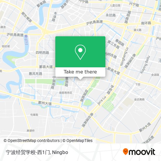 宁波经贸学校-西1门 map