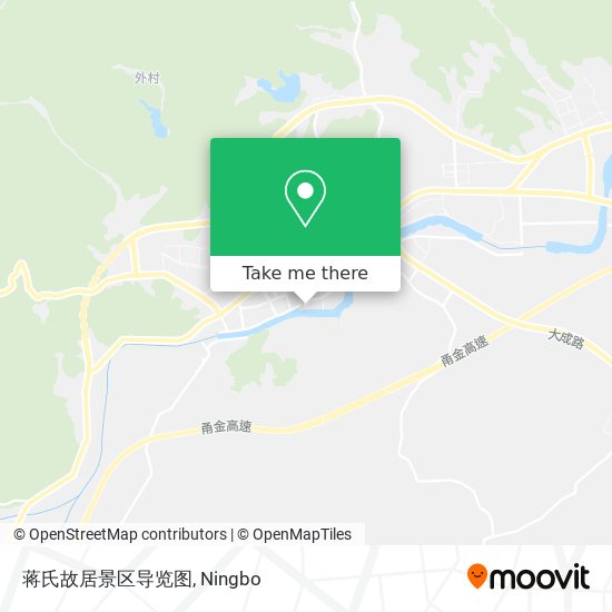 蒋氏故居景区导览图 map