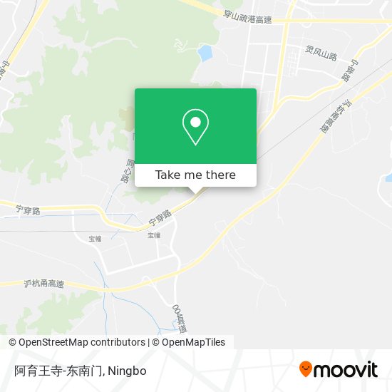 阿育王寺-东南门 map